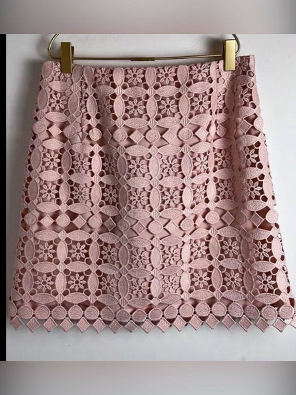 Sandro pink miniskirt.